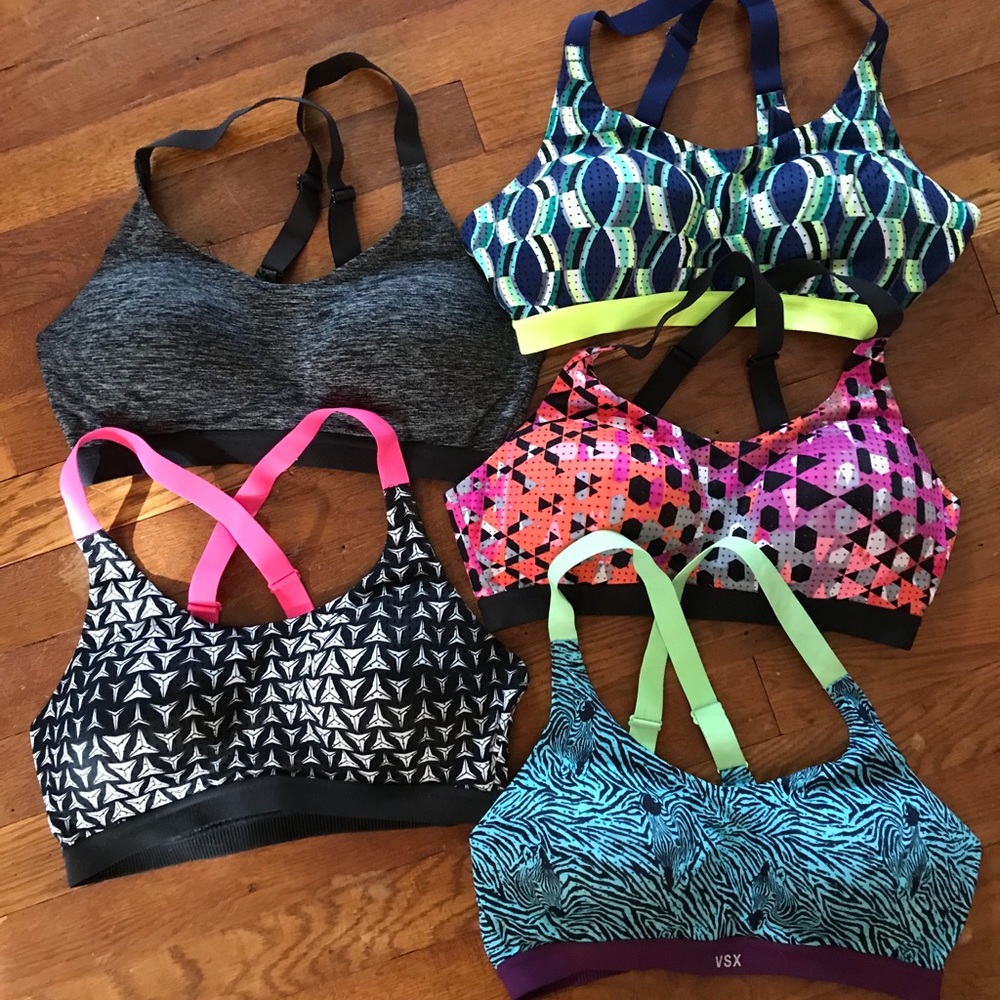 Victoria Secret VSX Sport bras 34c - lot of 5!